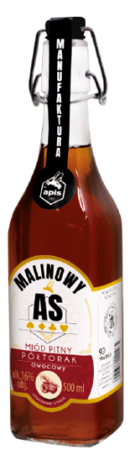 Miód Pitny Półtorak Owocowy Malinowy As