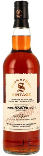Signatory Inchgower 2011 13 yo 100Proof