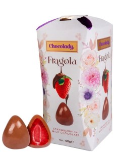 Chocolady Fragola truskawki w mlecznej czekoladzie 120g