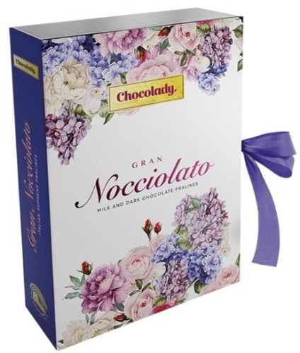 Praliny Chocolady Gran Nocciolato książka 150g