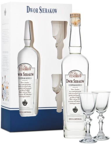 Wódka Dwór Sieraków Ziemniak kosher z kieliszkami 0,7L 40_.jpg