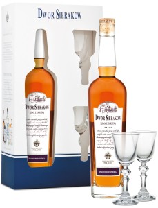 Wódka Dwór Sieraków Śliwa z Tarniną + 2 kieliszki 0,7L / 40%