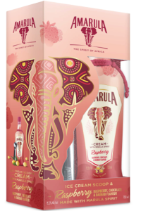 Amarula Raspberry & Chocolate + gałkownica do lodów 0,7L / 15,5%