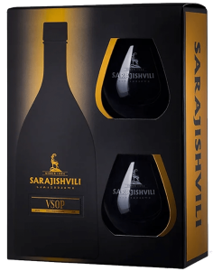 Brandy Sarajishvili VSOP + 2 szklanki 0,7L / 40%
