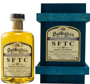 Whisky Ballechin SFTC 10 yo 2010 Bourbon Cask #339 0,5L / 52,7%
