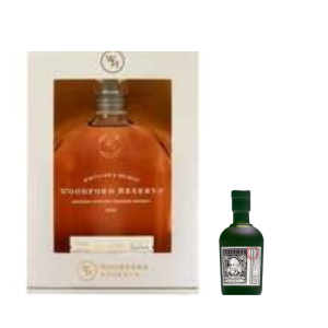 Bourbon Woodford Reserve  0,7L / 43,2%  + miniaturka rumu Botucal Reserva Exclusiva 0,05L / 40%