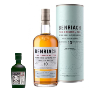 Whisky Benriach 10 yo The Original Ten 0,7L / 43% + miniaturka rumu Botucal Reserva Exclusiva 0,05L / 40%
