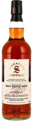 Signatory Ben Nevis 2014 10 yo 100 Proof