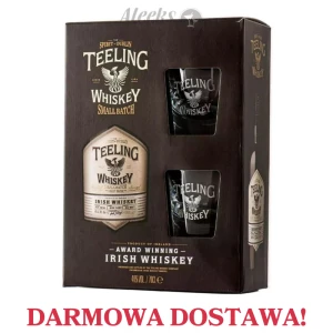 Whiskey Teeling Small Batch Rum Cask ze szklankami 0,7L / 46%