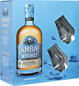 WHISKEY LAMBAY GIFTBOX 2 SZKLANKI 0,7L / 40%