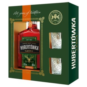 Hubertówka Leśna Bitter z kieliszkami 0,5L / 32%