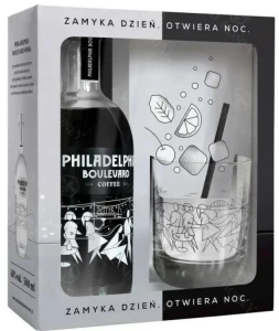 Likier Philadelphia Boulevard Coffee ze szklanką 0,5L / 32%