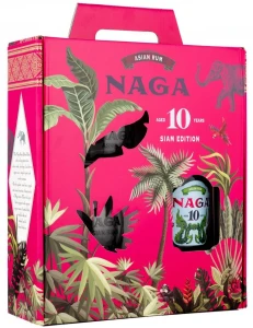Rum Naga 10 yo Siam Edition ze szklankami 0,7L / 40%