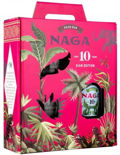 Naga 10 yo Siam Edition ze szklankami