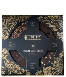Cortez Zestaw Czekolad Origin Collection 140g (4 x 35g)