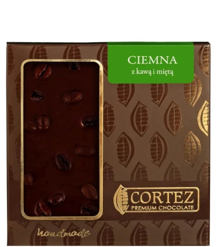 Cortez Ciemna Czekolada z kawą i miętą 85g