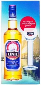Linie Aquavit z kieliszkiem 0,7L / 41,5%