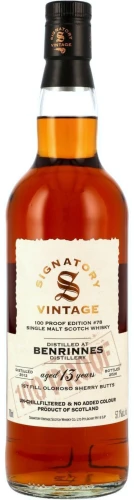 Signatory Benrinnes 13 yo 2012 100Proof #78
