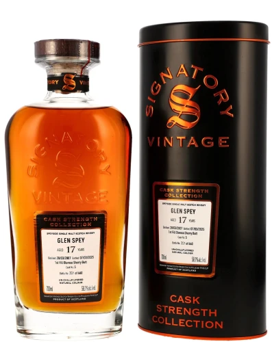 Signatory Glen Spey 2007 17 yo Cask Strength
