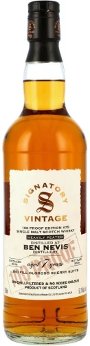 Signatory Ben Nevis 7 yo 2019 Heavily Peated 100Proof #78