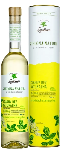 Wódka Zielona Natura Czarny Bez Naturalna w tubie 0,5L