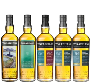 Degustacja on-line: Torabhaig 5x 0,02L + kod rabatowy