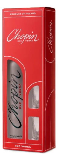 Wódka Chopin Rye + 2 kieliszki 0,5L