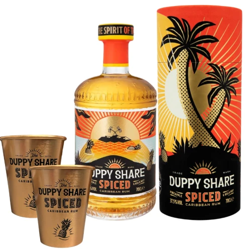 Duppy Share Spiced z miedzianymI kubkami