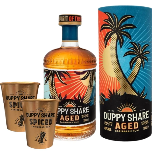 Duppy Share Aged + 2 miedziane kubki