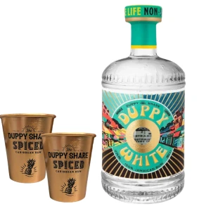 Rum Duppy Share White 0,7L / 40% + dwa miedziane kubki GRATIS