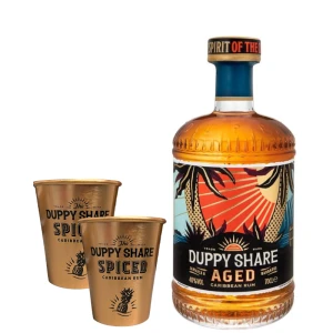 Rum Duppy Share Aged 0,7L / 40% + dwa miedziane kubki GRATIS (1)