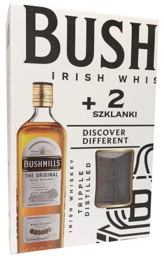 BUSHMILLS ORIGINAL + 2 SZKLANKI