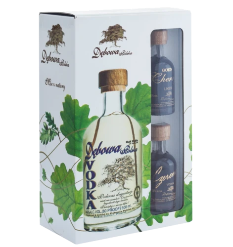Wódka Dębowa Polska + 2 miniaturki 0,5L