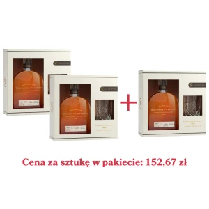 2+ 1 GRATIS Bourbon Woodford Reserve Distiller's Select ze szklanką 0,7L / 43,2%