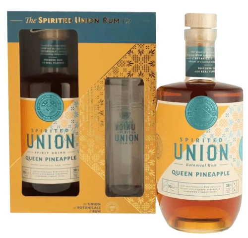 Rum Spirited Union Queen Pineapple ze szklanką