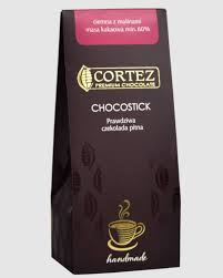 Cortez Prawdziwa Czekolada Pitna Chocostick Ciemna z Maliną 40g