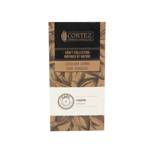 Cortez Czekolada Ciemna Craft Migdały 40g