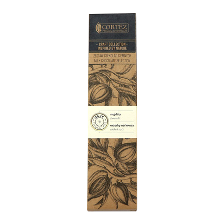 Cortez Czekolada Ciemna Craft Migdały 80g (2x40g)