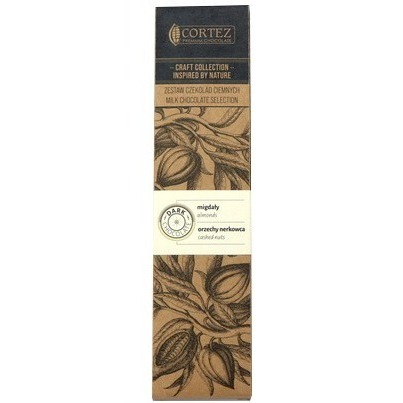 Cortez Czekolada Ciemna Craft Migdały 80g (2x40g)