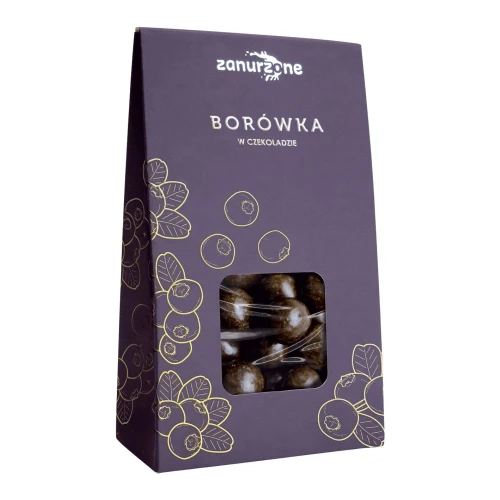 Zanurzone Borówki Amerykańskie w Czekoladzie Deserowej 100g