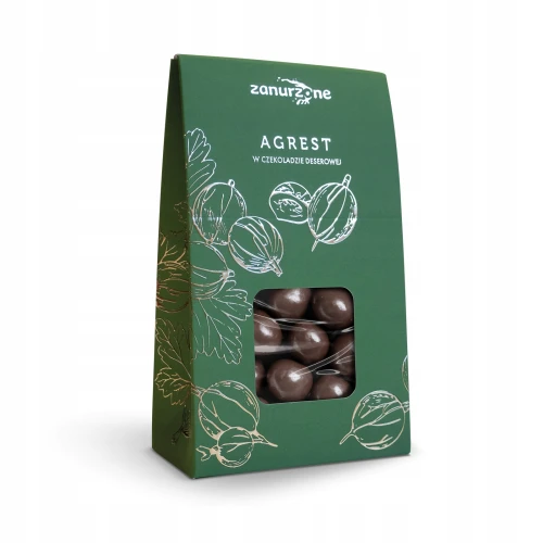 Zanurzone Agrest w Czekoladzie Deserowej 100g