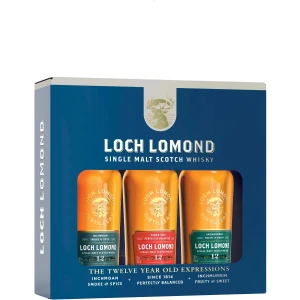 Whisky Loch Lomond gift set 3x 0,2L / 46% (lekko uszkodzony kartonik)