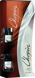 Wódka Chopin Rye 0,7L / 40% + 2 miniaturki Likieru Wedel 2x 0,05L (kartonik z wadami)
