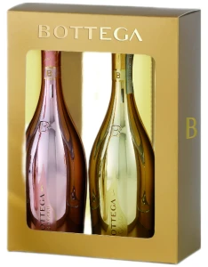 Zestaw Prosecco Bottega Gold + Bottega Rose Gold - 2x 0,75L