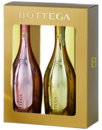 Zestaw Prosecco Bottega Gold + Bottega Rose Gold