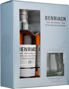 Whisky Benriach 10 yo The Original Ten ze szklanką 0,7L / 43%