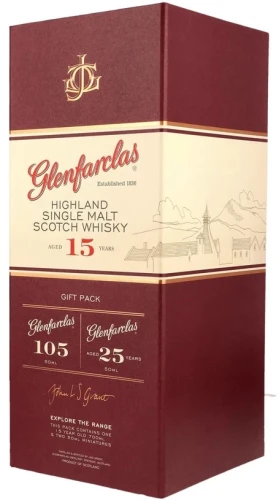 Glenfarclas 15 yo + 2 miniaturki