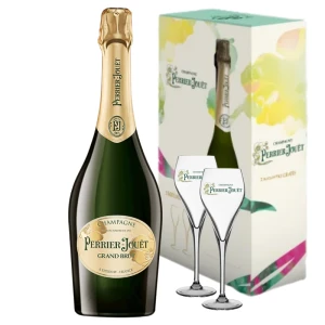Szampan Perrier-Jouët  Grand brut 0,75L / 12,5% + dwa kieliszki GRATIS