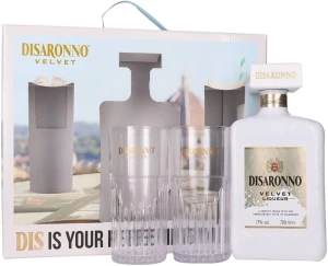 Likier Disaronno Velvet ze szklankami 0,7L / 17%