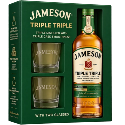 Zestaw Jameson Triple Triple ze szklankami.png